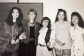 Trina Nahm-Mijo, left, at the opening of the Women's Center at UH Hilo in 1990. 