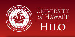 UHH Logo (link: Univ. of Hawaii @ Hilo campus website/homepage)