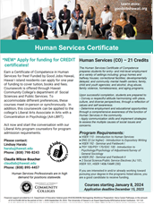 Human Services Certificate