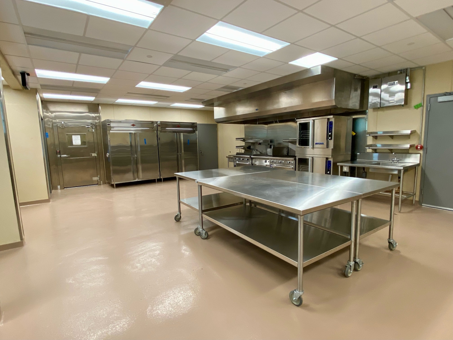 The upgraded kitchen facility, while not yet certified for food sales,will support culinary instruction, including a planned butchery course which will start this spring. 