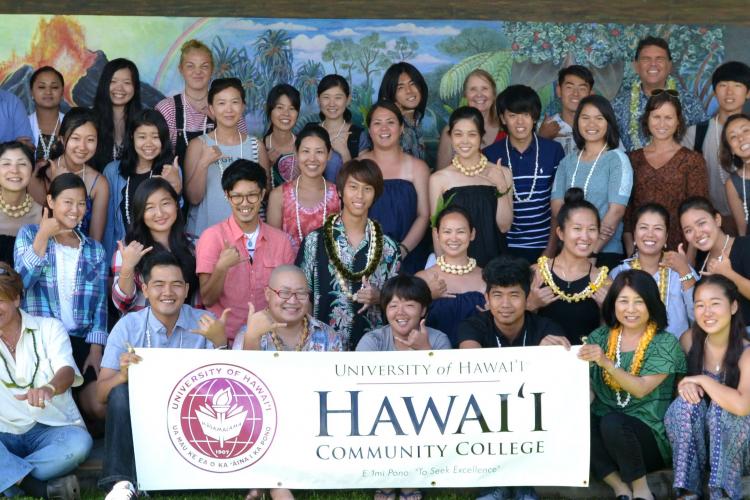 Students in the Hawai'i Community College Intensive English Program 