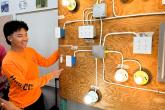 More than a dozen students in the Electrical Installation and Maintenance Technology program were on-hand to talk about their experience and showcase their skills. 