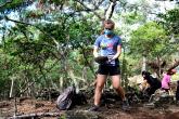 Students help clear part of a trail during an outing last year in the Pālamanui Campus Preserve