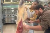 Instructor Bill Wong teaches Hawai‘i Community College butchery students proper beef cutting techniques. (Photo Credit: Hawai‘i CC)