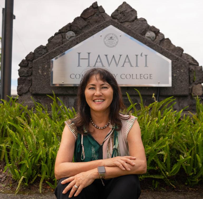 Chancellor Susan Kazama draws on her decades of experience in higher education within the UH system to lead Hawaiʻi Community College. 